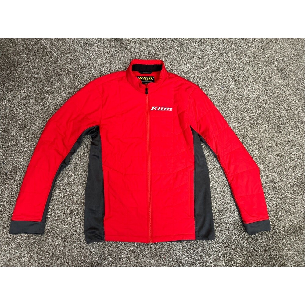 Red Klim Performance Lightweight Puffer Jacket Zip Up Motorcycle Large
